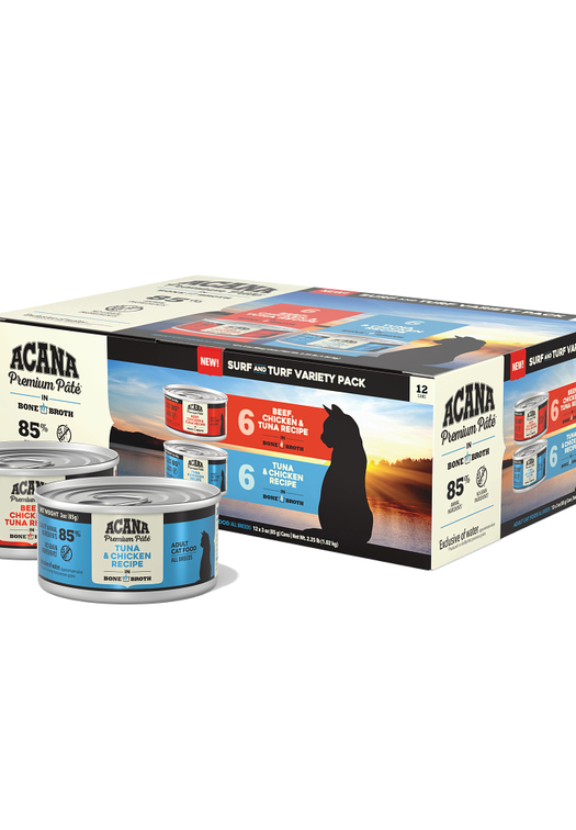 ACANA Premium Pâté, Variety Pack, Surf & Turf
